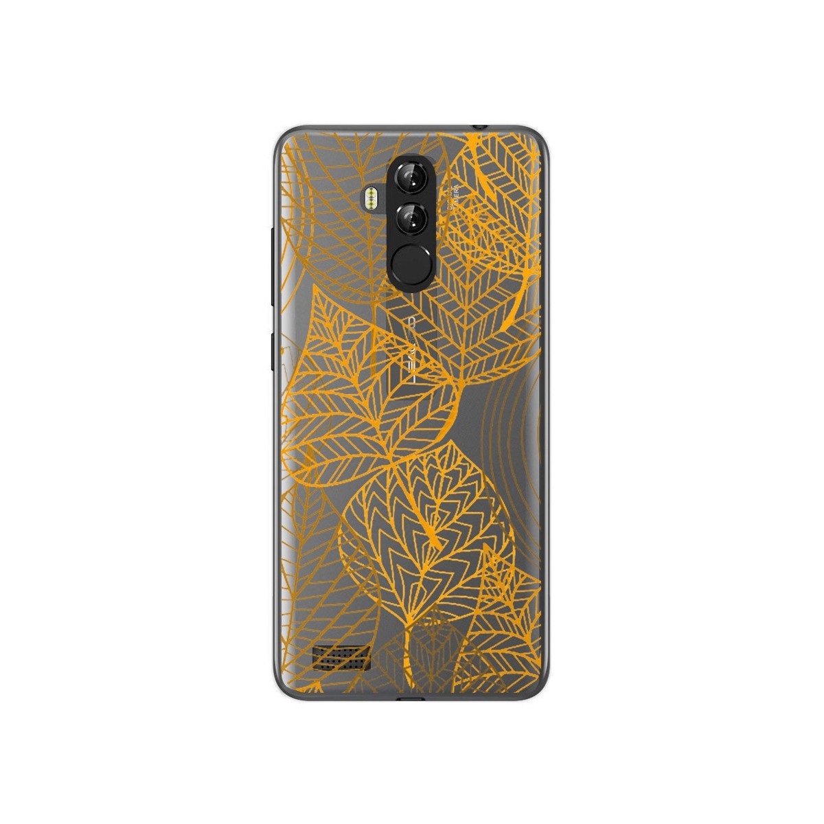 Funda Gel Transparente para Leagoo M9 Pro Diseño Hojas Dibujos