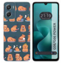 Funda Silicona Transparente para Motorola Moto G06 / G06 Power 4G diseño Capibara 01 Dibujos