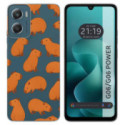 Funda Silicona Transparente para Motorola Moto G06 / G06 Power 4G diseño Capibara 02 Dibujos