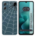 Funda Silicona Transparente para Motorola Moto G06 / G06 Power 4G diseño Araña Dibujos