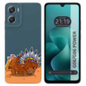 Funda Silicona Transparente para Motorola Moto G06 / G06 Power 4G diseño Bufalo Dibujos