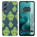 Funda Silicona Transparente para Motorola Moto G06 / G06 Power 4G diseño Cactus Dibujos