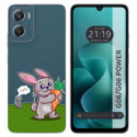 Funda Silicona Transparente para Motorola Moto G06 / G06 Power 4G diseño Conejo Dibujos