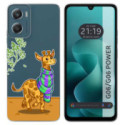 Funda Silicona Transparente para Motorola Moto G06 / G06 Power 4G diseño Jirafa Dibujos