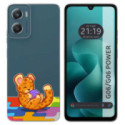 Funda Silicona Transparente para Motorola Moto G06 / G06 Power 4G diseño Leopardo Dibujos