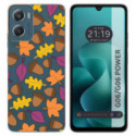 Funda Silicona Transparente para Motorola Moto G06 / G06 Power 4G diseño Otoño Dibujos