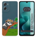 Funda Silicona Transparente para Motorola Moto G06 / G06 Power 4G diseño Panda Dibujos