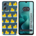 Funda Silicona Transparente para Motorola Moto G06 / G06 Power 4G diseño Pato Dibujos