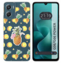 Funda Silicona Transparente para Motorola Moto G06 / G06 Power 4G diseño Piña Dibujos