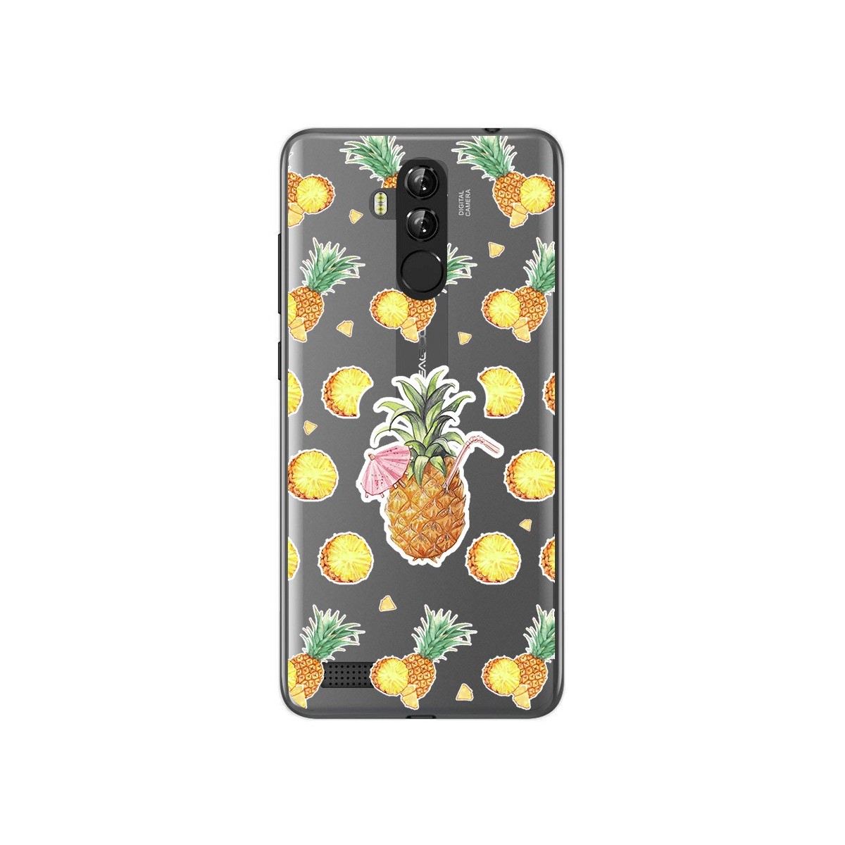 Funda Gel Transparente para Leagoo M9 Pro Diseño Piña Dibujos