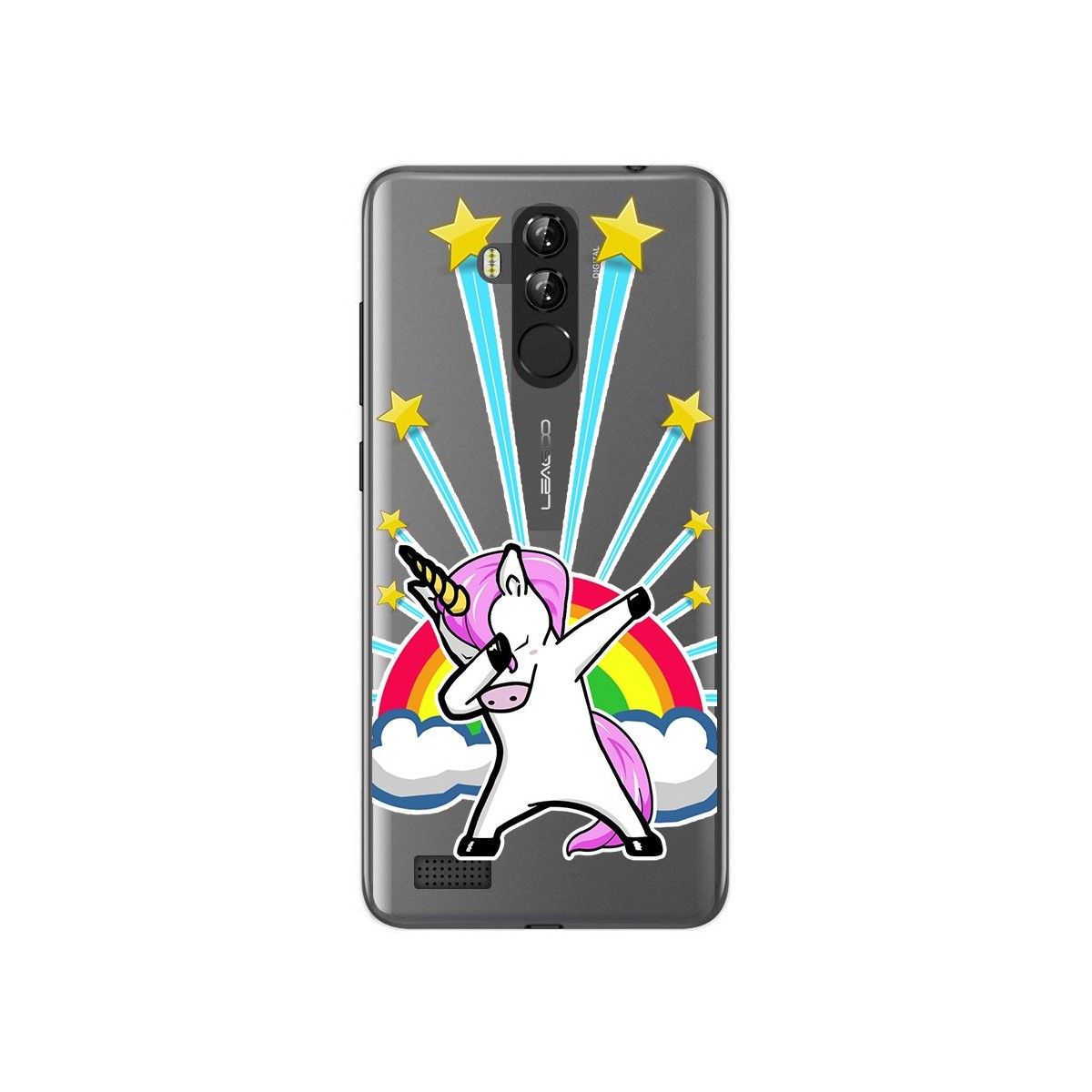 Funda Gel Transparente para Leagoo M9 Pro Diseño Unicornio Dibujos