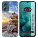 Funda Silicona para Motorola Moto G06 / G06 Power 4G diseño Sunset Dibujos