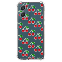 Funda Silicona Antigolpes para Motorola Moto G06 / G06 Power 4G diseño Cerezas Dibujos