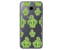 Funda Gel Transparente para Samsung Galaxy J4+ Plus Diseño Cactus Dibujos