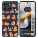 Funda Silicona Transparente para Motorola Moto G56 5G diseño Capibara 01 Dibujos