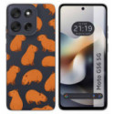 Funda Silicona Transparente para Motorola Moto G56 5G diseño Capibara 02 Dibujos