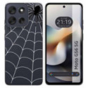 Funda Silicona Transparente para Motorola Moto G56 5G diseño Araña Dibujos