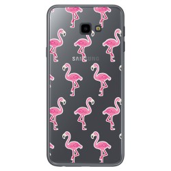 Funda Gel Transparente para Samsung Galaxy J4+ Plus Diseño Flamenco Dibujos