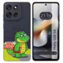 Funda Silicona Transparente para Motorola Moto G56 5G diseño Coco Dibujos