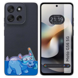 Funda Silicona Transparente para Motorola Moto G56 5G...