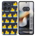 Funda Silicona Transparente para Motorola Moto G56 5G diseño Pato Dibujos