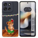 Funda Silicona Transparente para Motorola Moto G56 5G diseño Suricata Dibujos