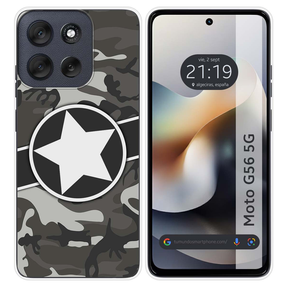 Funda Silicona para Motorola Moto G56 5G diseño...