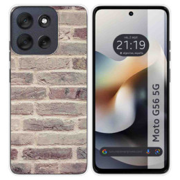 Funda Silicona para Motorola Moto G56 5G diseño Ladrillo...