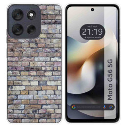 Funda Silicona para Motorola Moto G56 5G diseño Ladrillo...