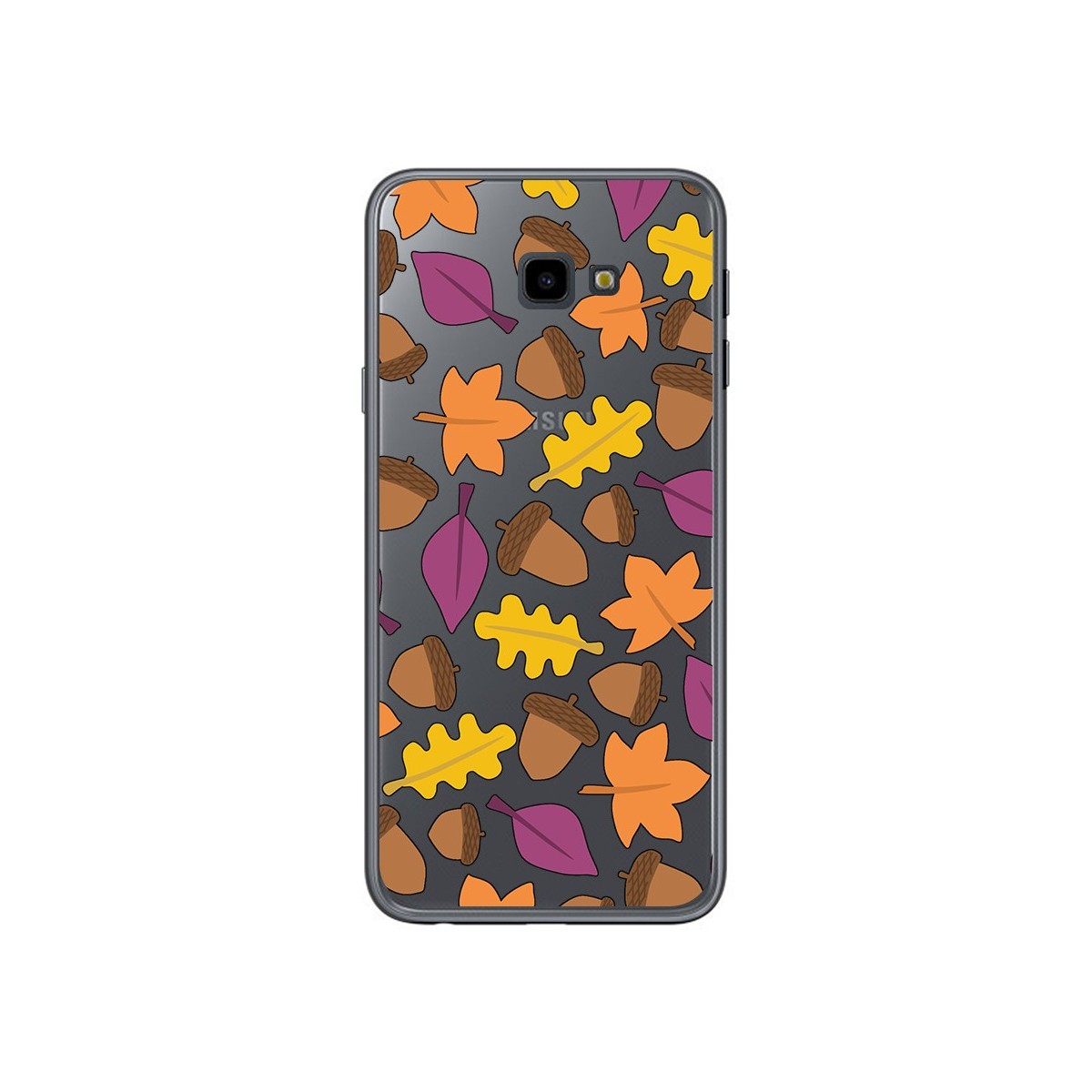 Funda Gel Transparente para Samsung Galaxy J4+ Plus Diseño Otoño Dibujos