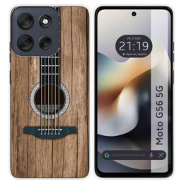 Funda Silicona para Motorola Moto G56 5G diseño Madera 11...