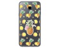 Funda Gel Transparente para Samsung Galaxy J4+ Plus Diseño Piña Dibujos