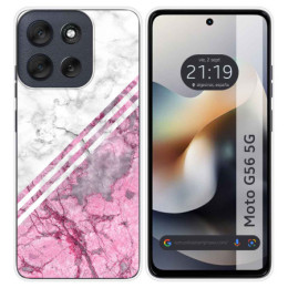 Funda Silicona para Motorola Moto G56 5G diseño Mármol 03...