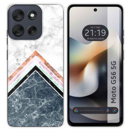 Funda Silicona para Motorola Moto G56 5G diseño Mármol 05...