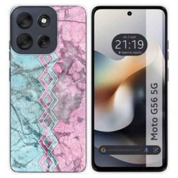 Funda Silicona para Motorola Moto G56 5G diseño Mármol 08...
