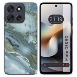 Funda Silicona para Motorola Moto G56 5G diseño Mármol 09...