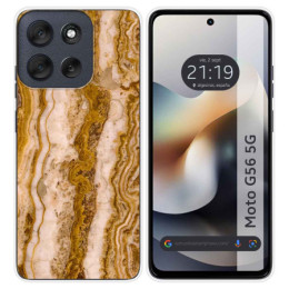 Funda Silicona para Motorola Moto G56 5G diseño Mármol 10...