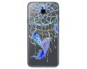Funda Gel Transparente para Samsung Galaxy J4+ Plus Diseño Plumas Dibujos