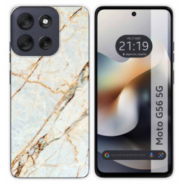 Funda Silicona para Motorola Moto G56 5G diseño Mármol 13...