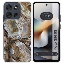 Funda Silicona para Motorola Moto G56 5G diseño Mármol 14...