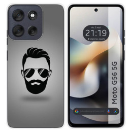 Funda Silicona para Motorola Moto G56 5G diseño Barba...