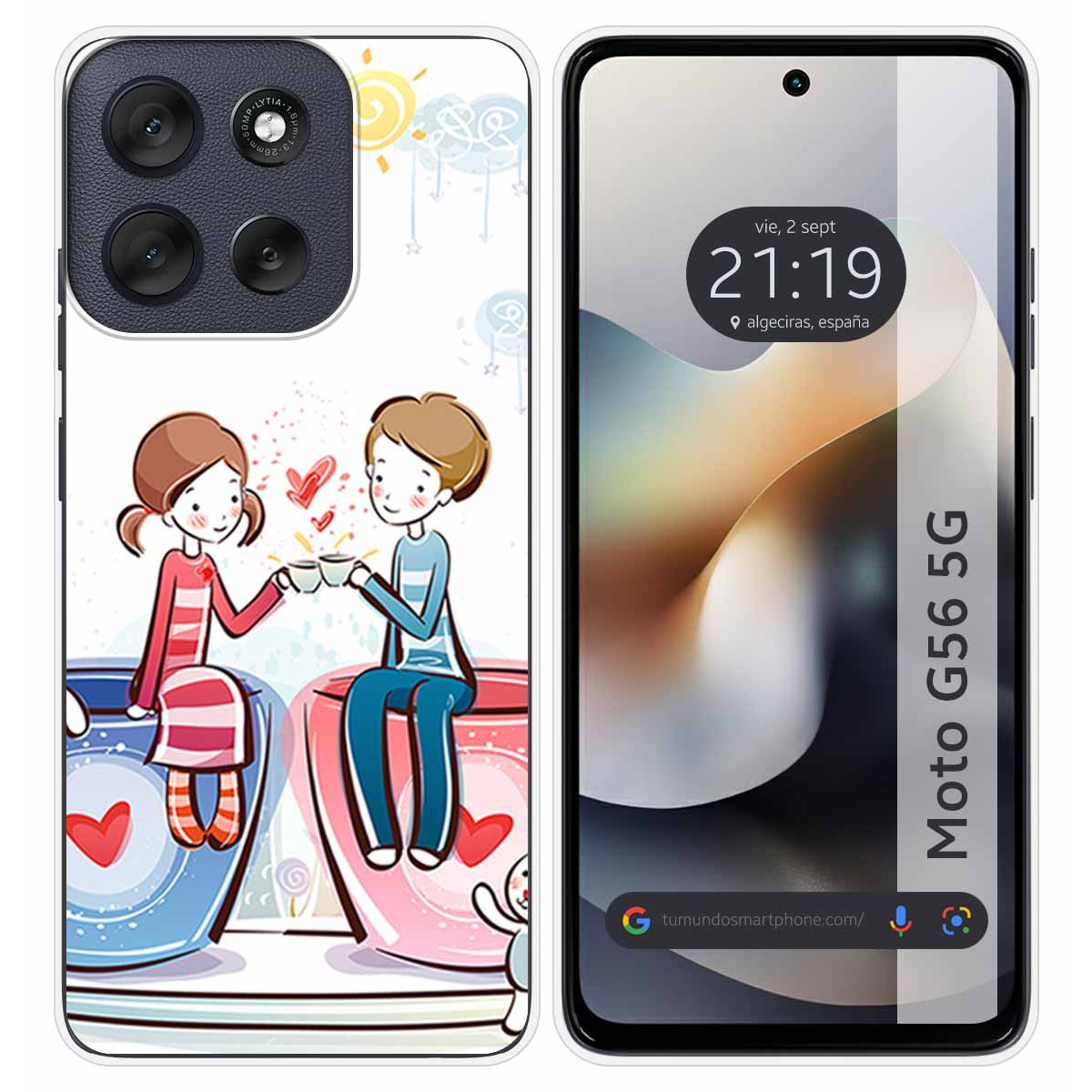 Funda Silicona para Motorola Moto G56 5G diseño...