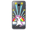 Funda Gel Transparente para Samsung Galaxy J4+ Plus Diseño Unicornio Dibujos