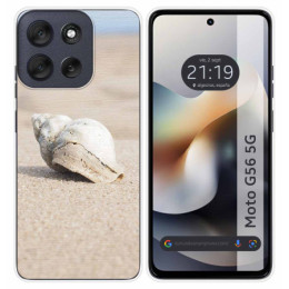 Funda Silicona para Motorola Moto G56 5G diseño Concha...