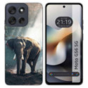 Funda Silicona para Motorola Moto G56 5G diseño Elefante Dibujos