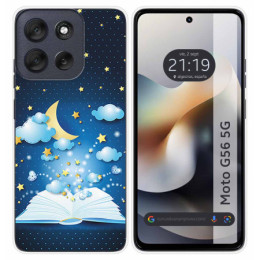 Funda Silicona para Motorola Moto G56 5G diseño Libro...