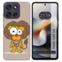 Funda Silicona para Motorola Moto G56 5G diseño Leon Dibujos