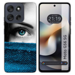 Funda Silicona para Motorola Moto G56 5G diseño Ojo Dibujos