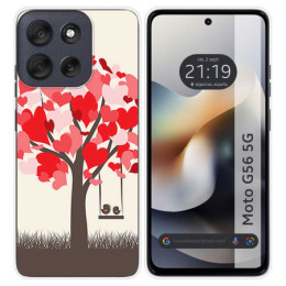 Funda Silicona para Motorola Moto G56 5G diseño Pajaritos...