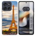Funda Silicona para Motorola Moto G56 5G diseño Paris Dibujos